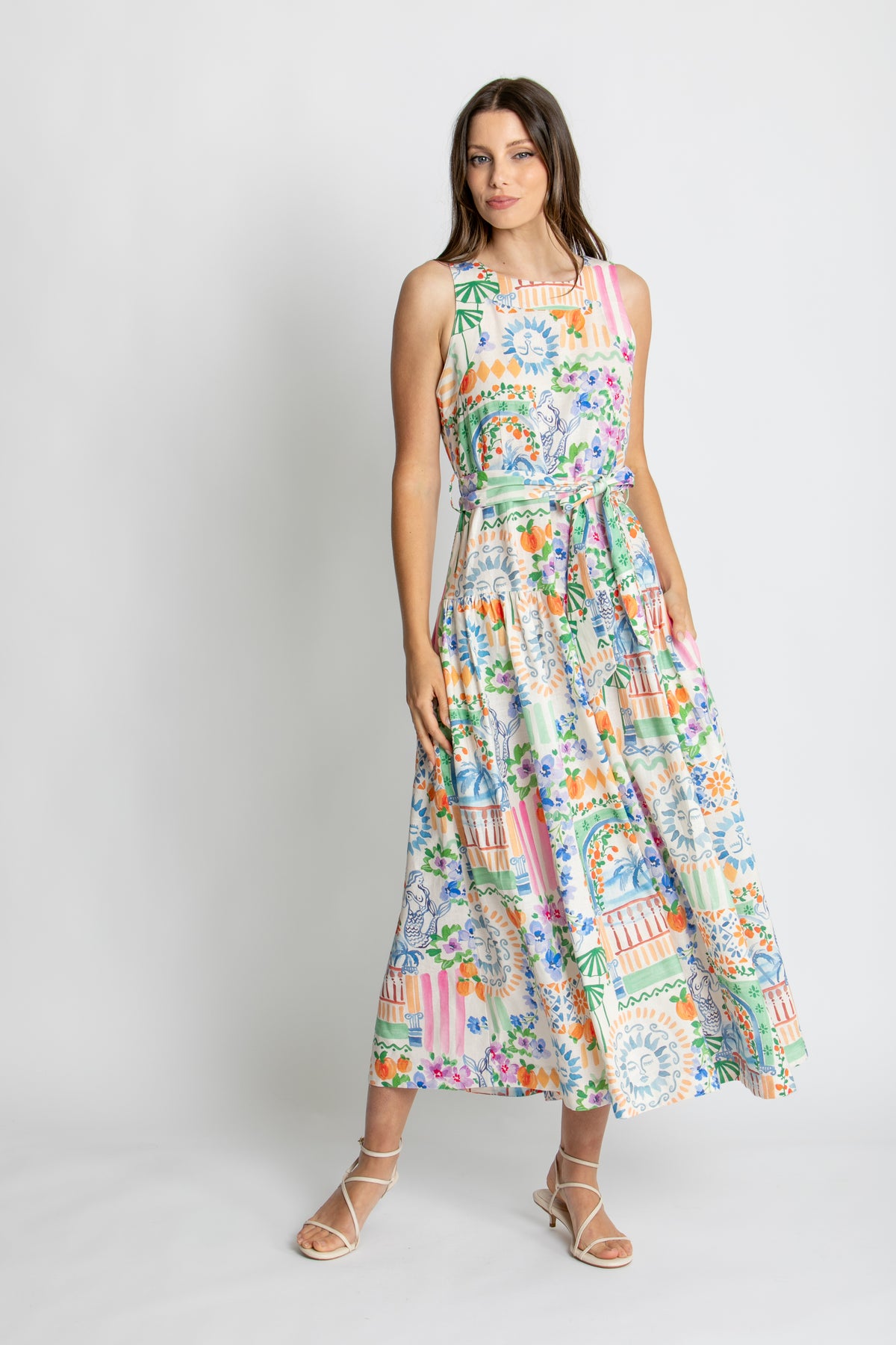 Kachel Lucy Midi Dress - Vacay