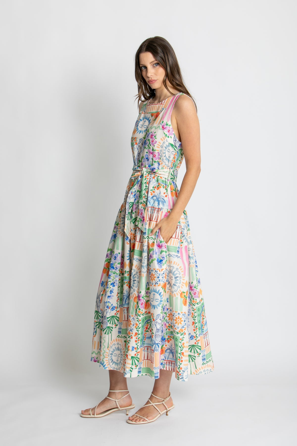 Kachel Lucy Midi Dress - Vacay