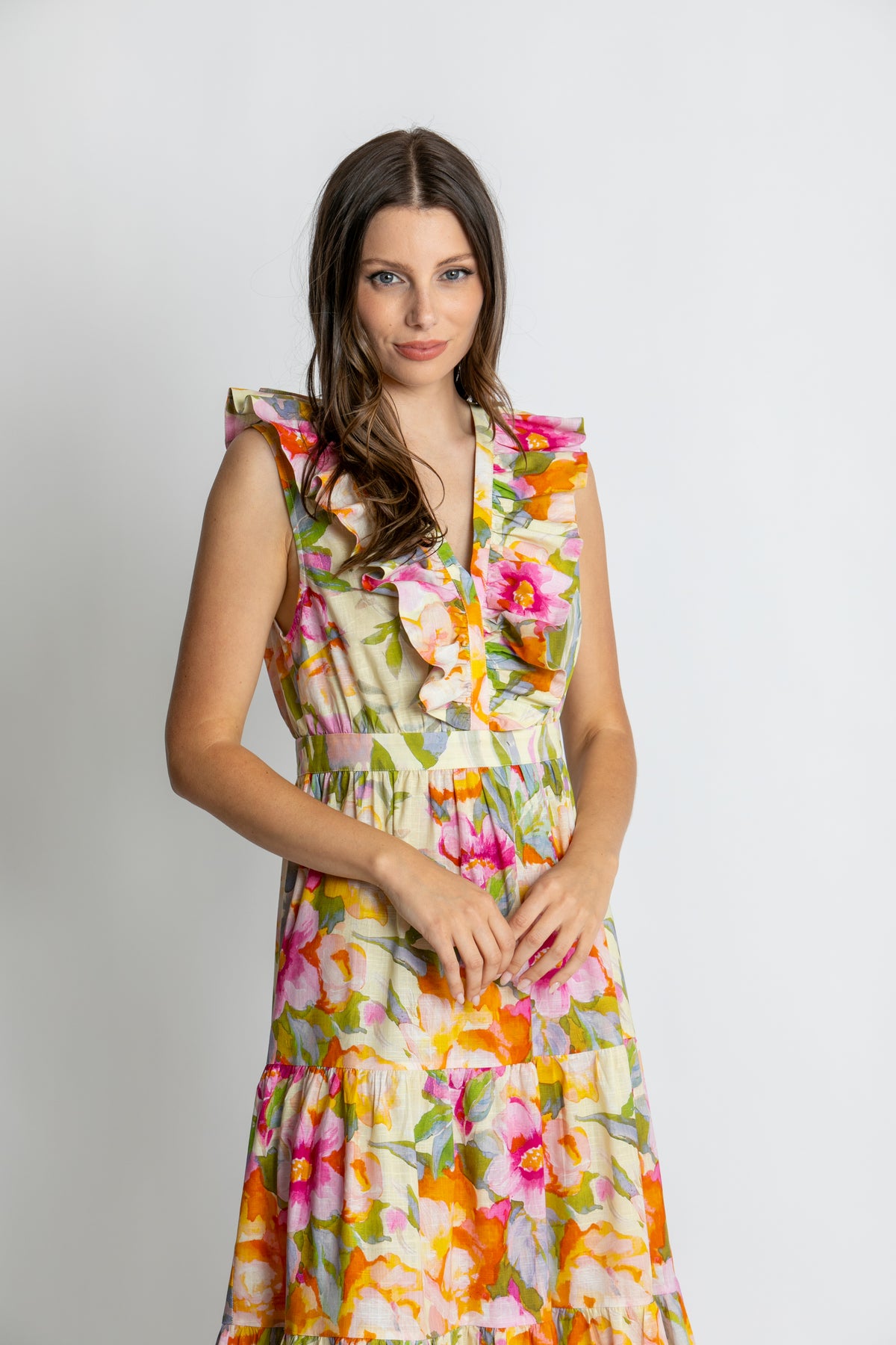 Kachel Natalie Maxi Dress - Lemoncello