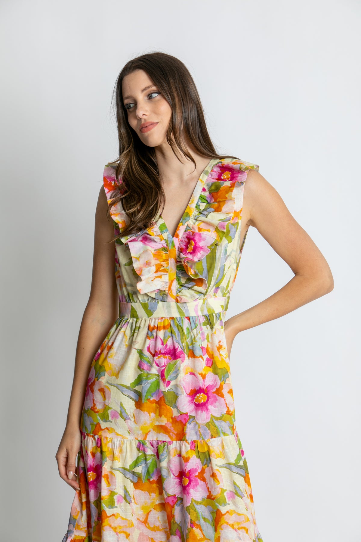 Kachel Natalie Maxi Dress - Lemoncello