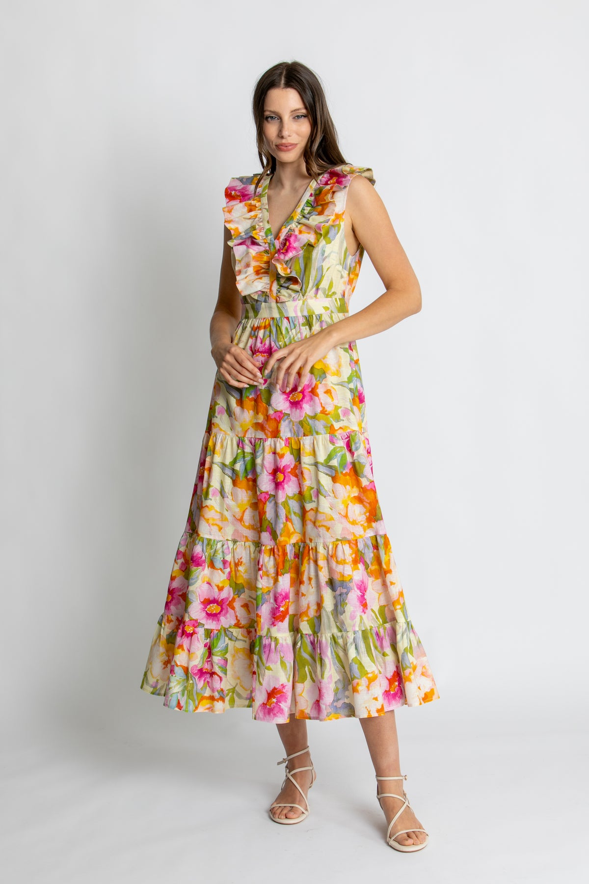 Kachel Natalie Maxi Dress - Lemoncello