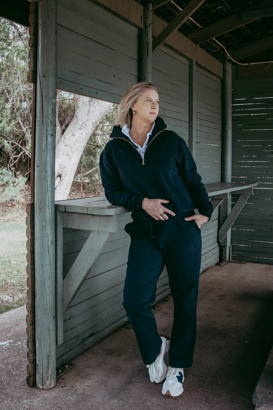 Goondiwindi Cotton Barkly Cotton Track Pant - Dark Navy