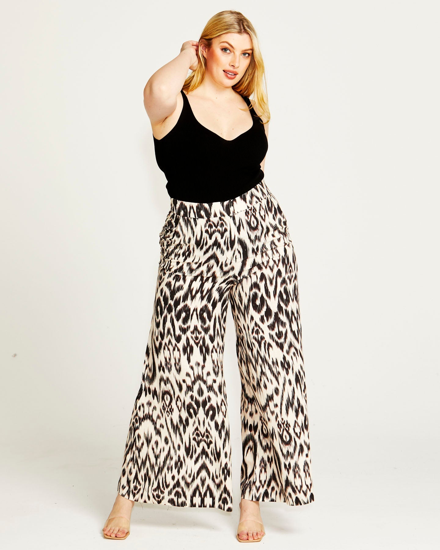 Fate+Becker Paradise Wide Leg Pant - Abstract Animal