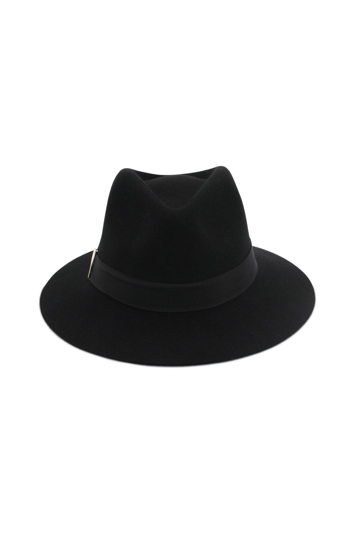 MORGAN & TAYLOR ZAIRA WOOL FEDORA - BLACK