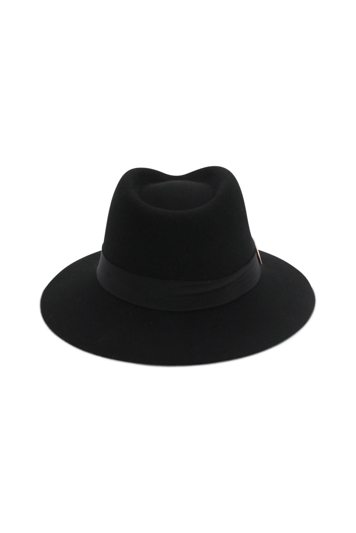 MORGAN & TAYLOR ZAIRA WOOL FEDORA - BLACK