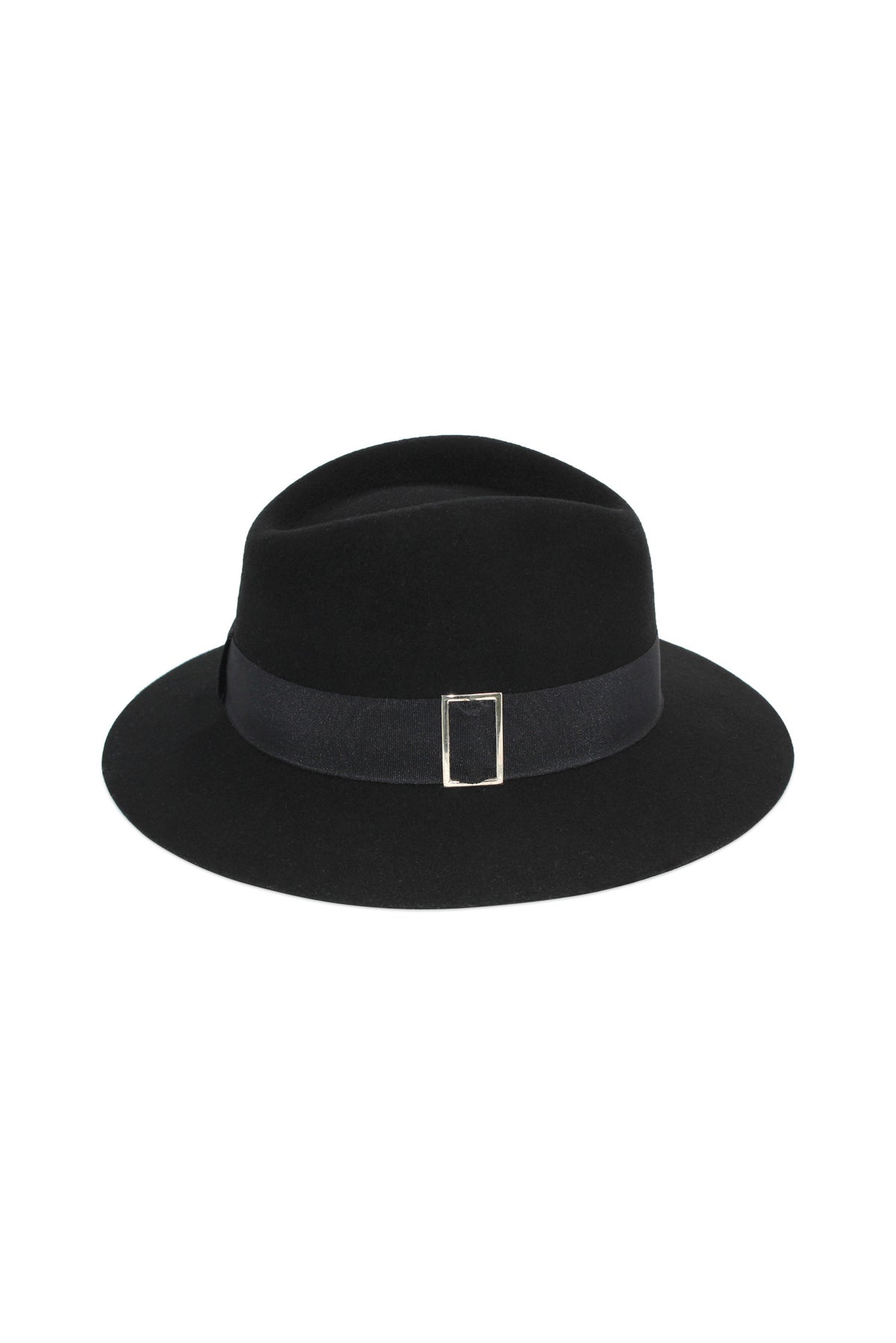 MORGAN & TAYLOR HARPER WOOL FEDORA - BLACK