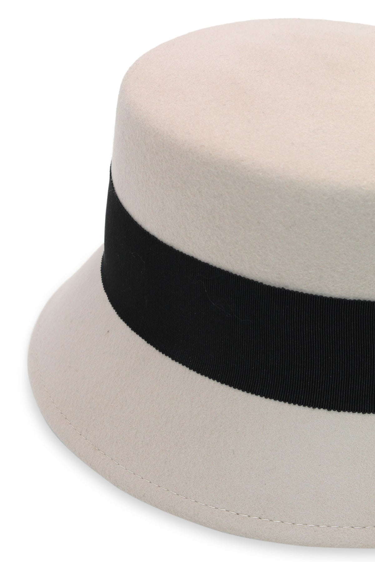 MORGAN & TAYLOR DARCY WOOL HAT - BEIGE/BLACK