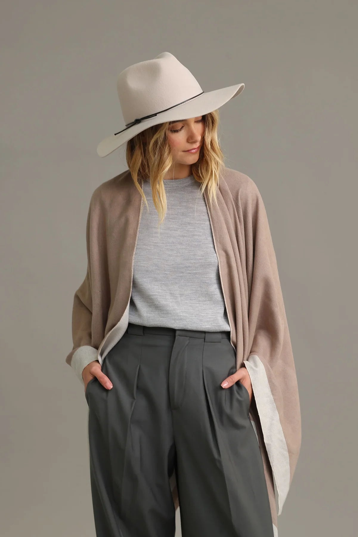 Morgan & Taylor Kaiya Soft Wool Felt Fedora - Beige