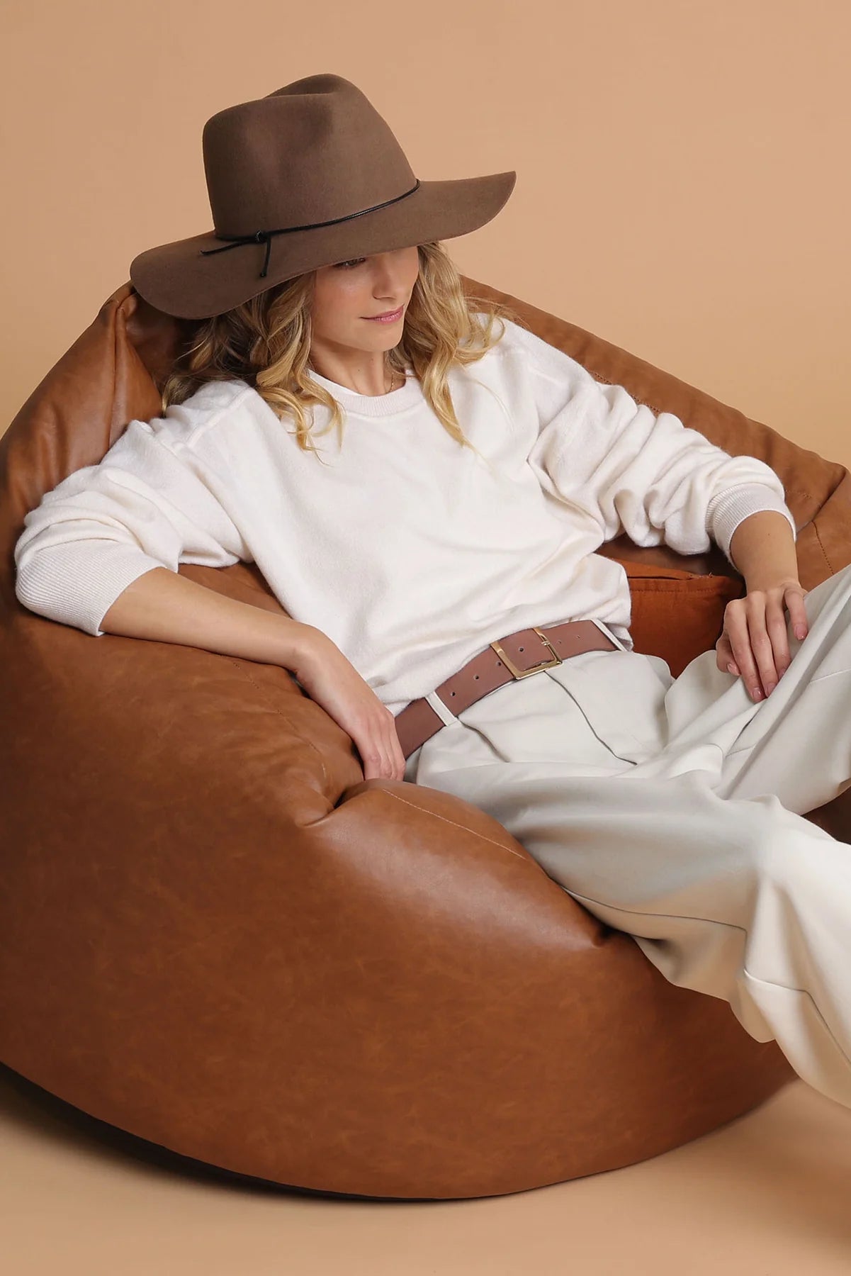 Morgan & Taylor Kaiya Soft Wool Felt Fedora - Brown