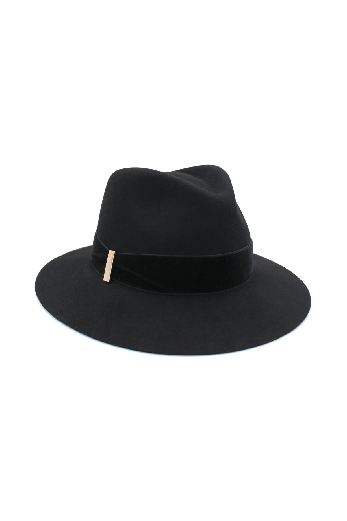 Morgan & Taylor Payton Wool Felt Fedora - Black