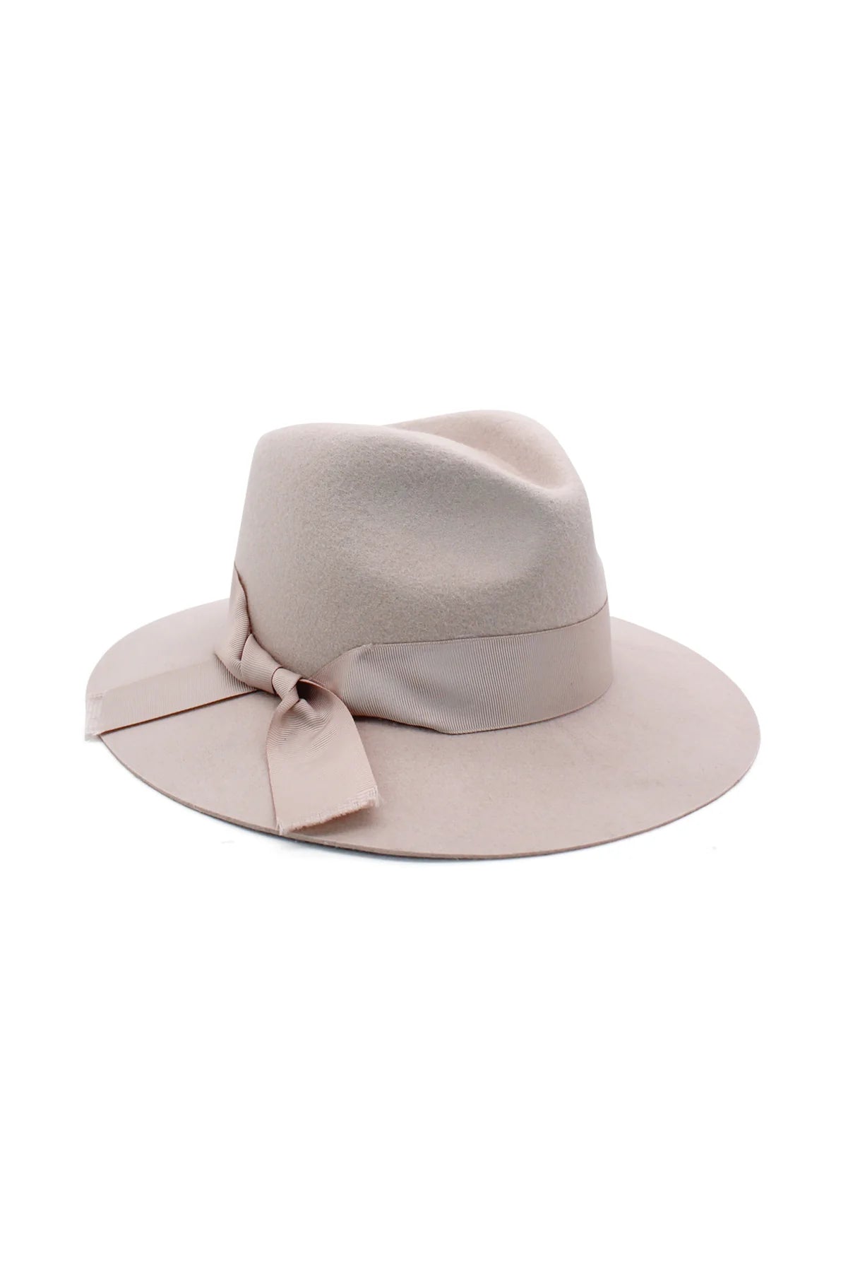 Morgan & Taylor Penelope Wool Felt Fedora - Beige