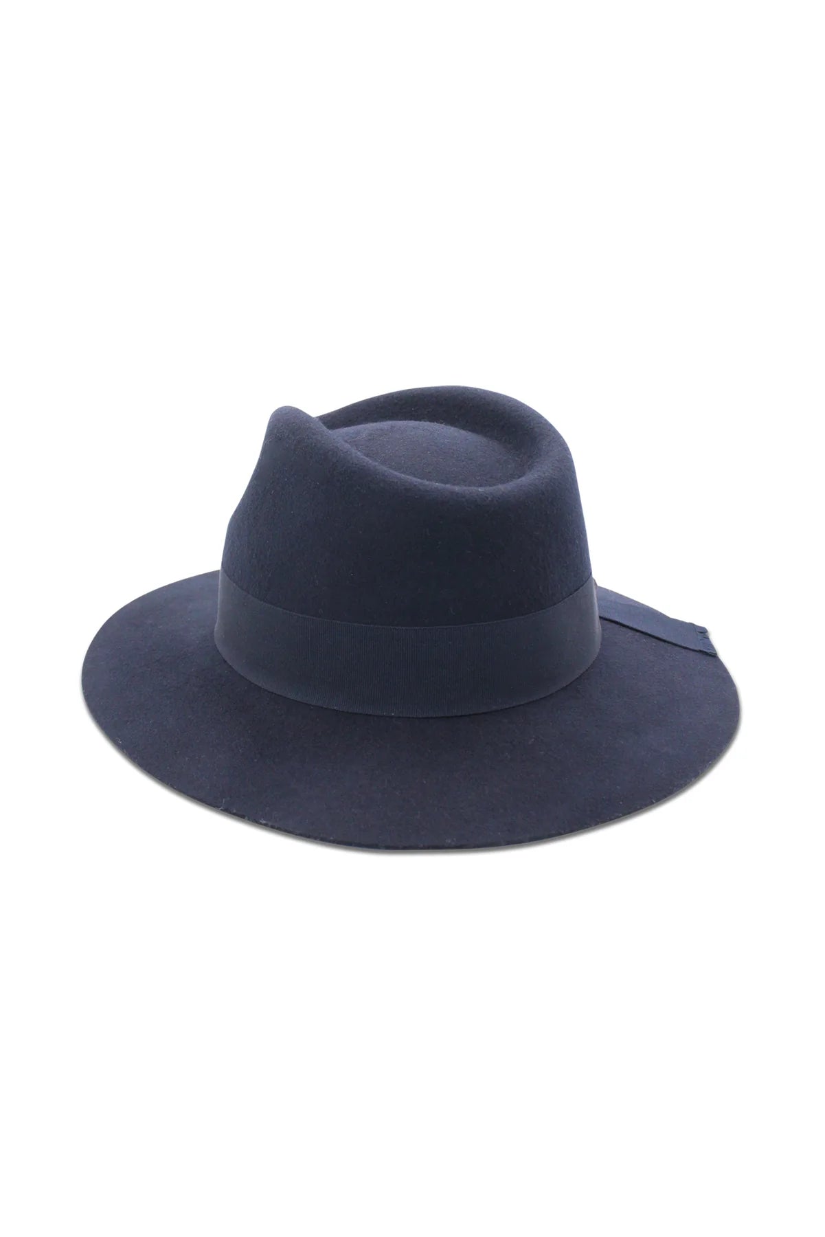 Morgan & Taylor Penelope Wool Felt Fedora - Navy Blue