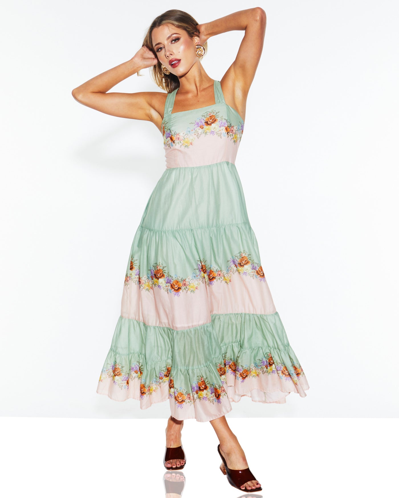 Fate+Becker Hollyhock Maxi Dress - Floral Eye