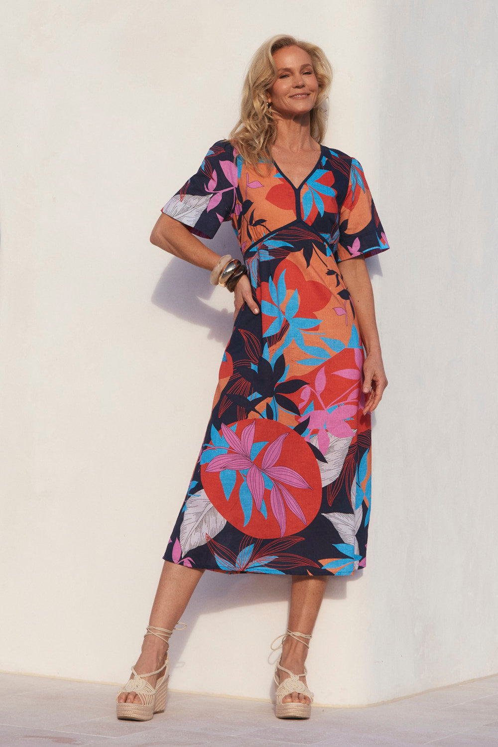 Adrift Farrah Midi Dress - Shinjuku