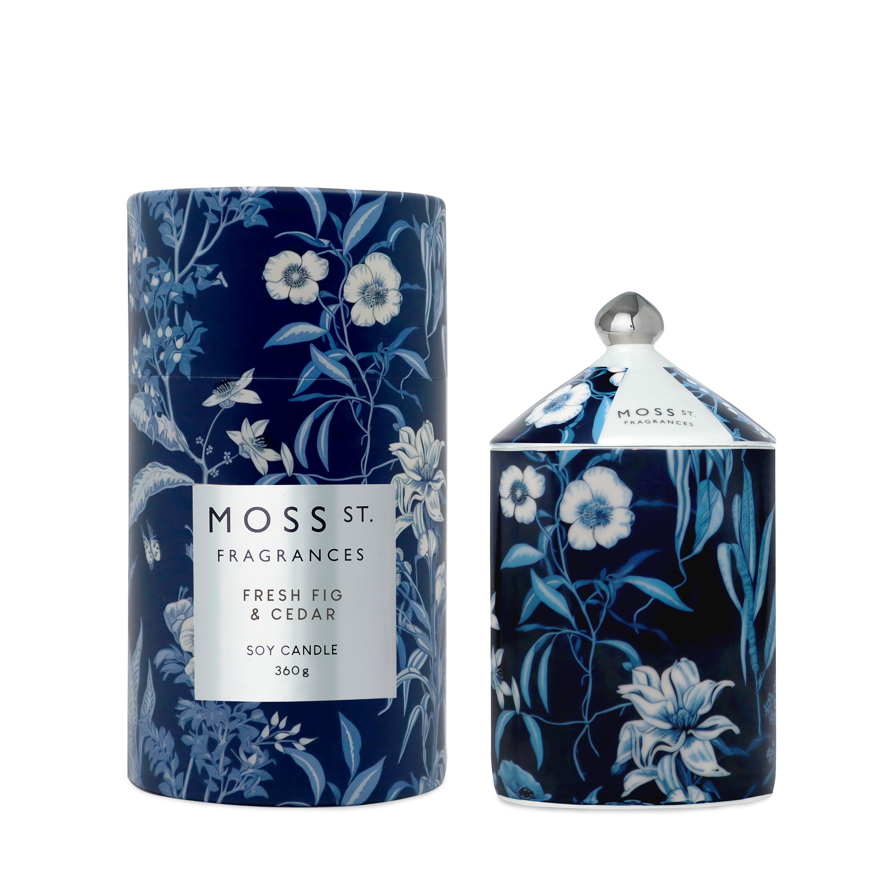 Moss St Fresh Fig & Cedar Ceramic Large Candle 360g