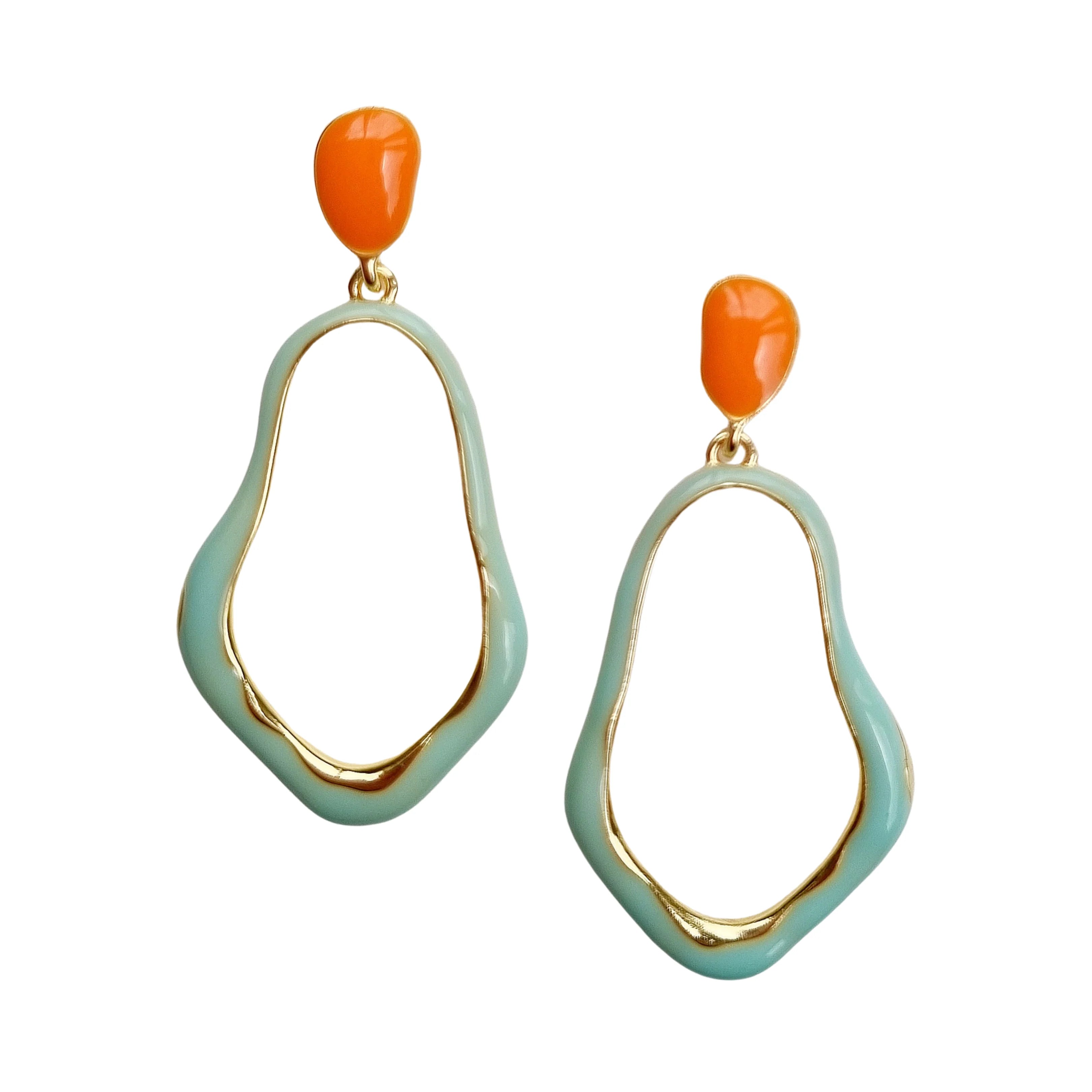 Zoda Clarissa Enamel Earring - Mint