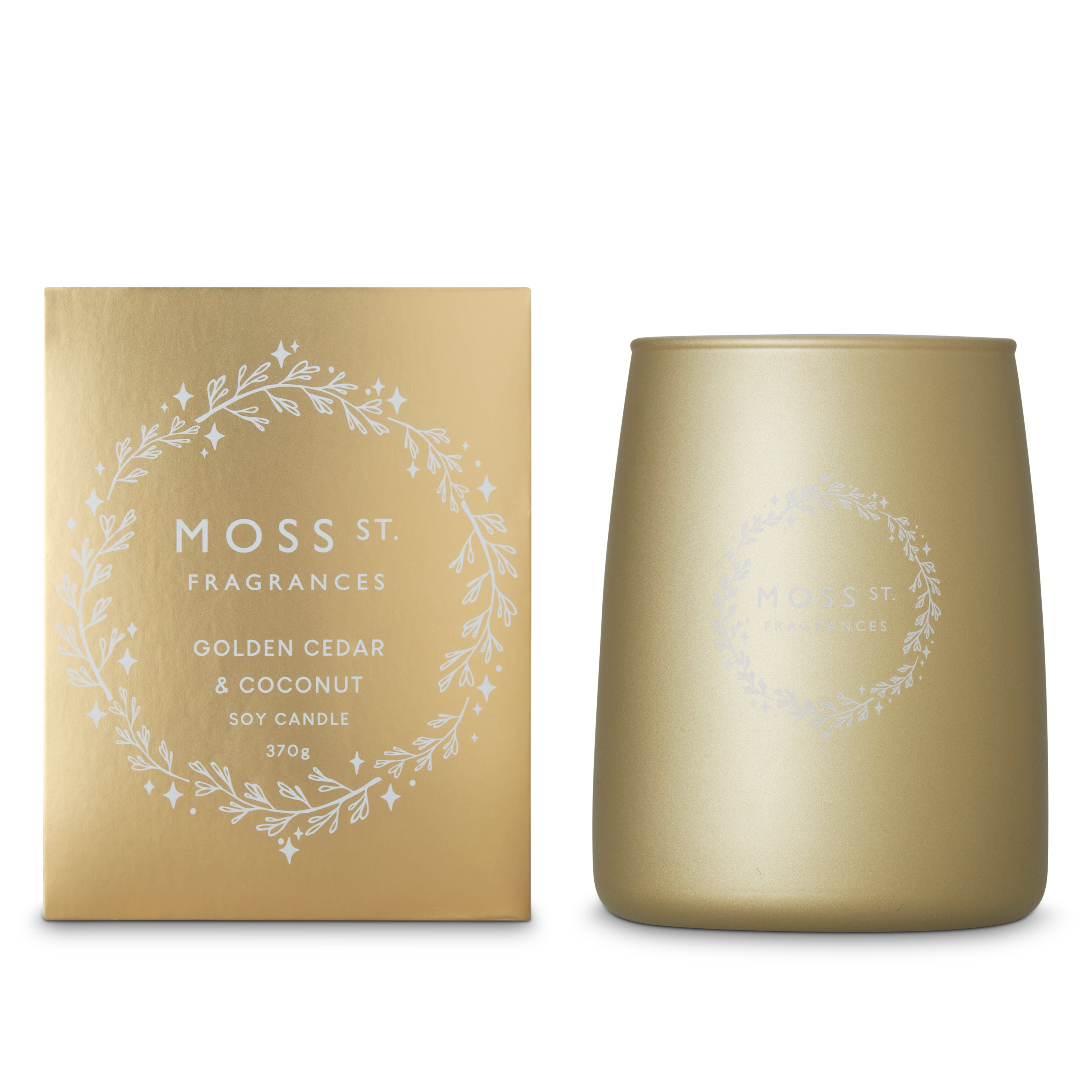 Moss St Golden Cedar & Coconut Soy Candle 370g