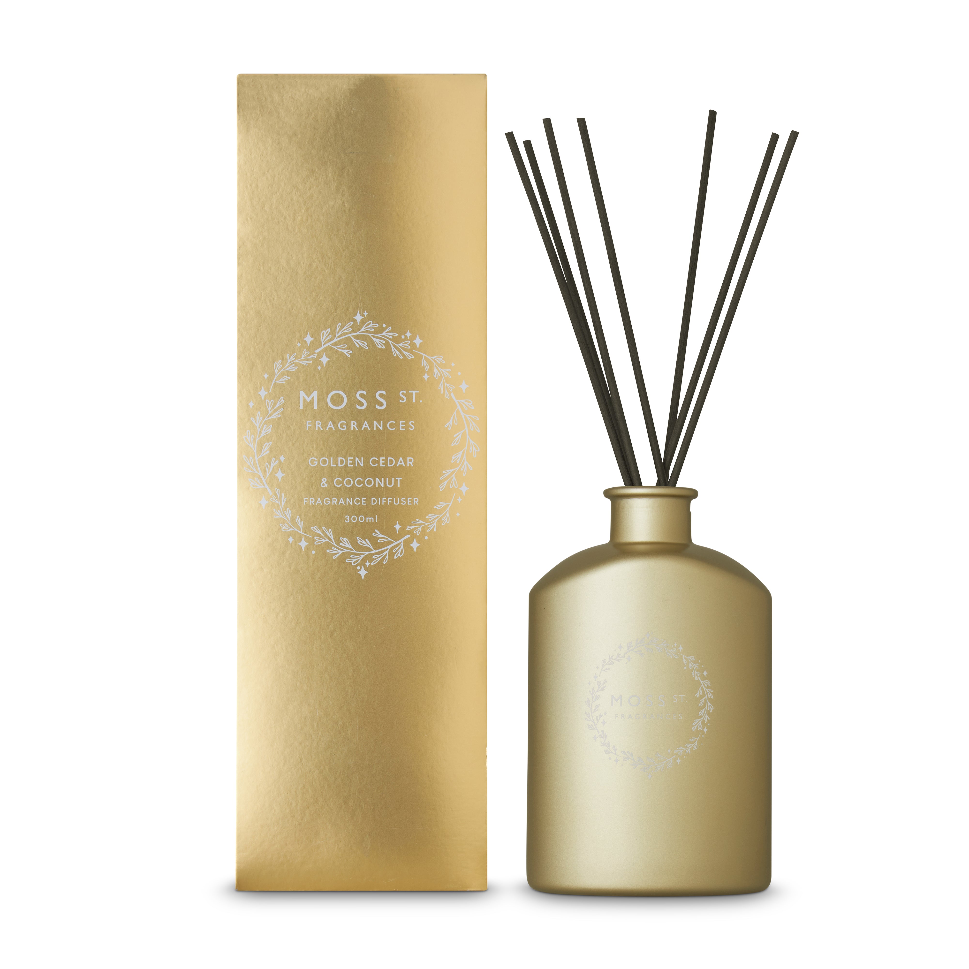 Moss St Golden Cedar & Coconut Fragrance Diffuser 300ml