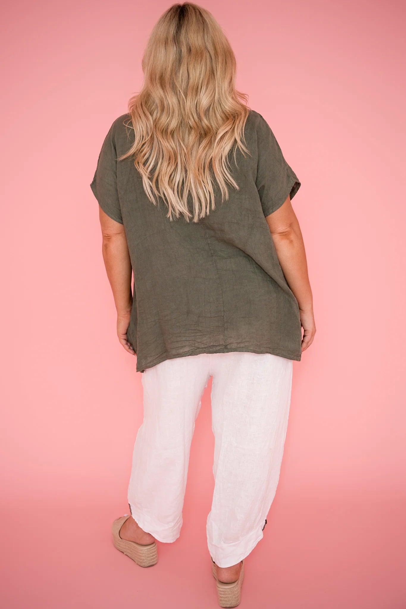 Donna Donna Penny Pants - White