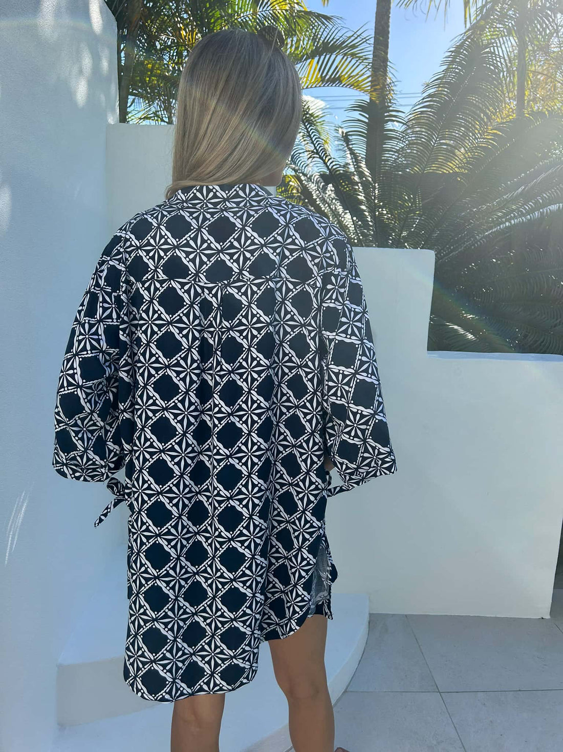 Mylk the Label Aria Shirt & Shorts Set - Midnight Reflections