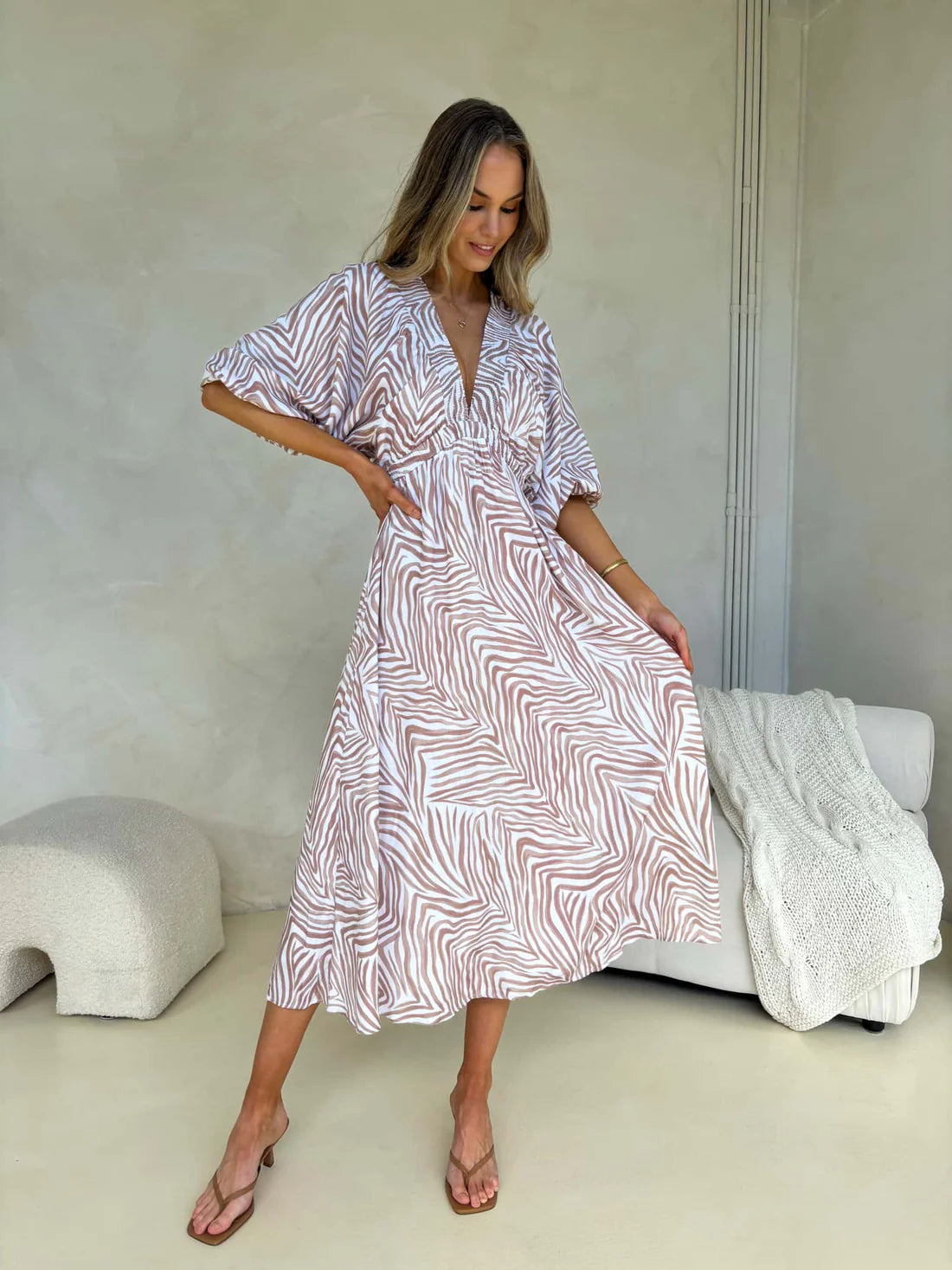 Mylk the Label Camille Maxi Dress - Zahara Print