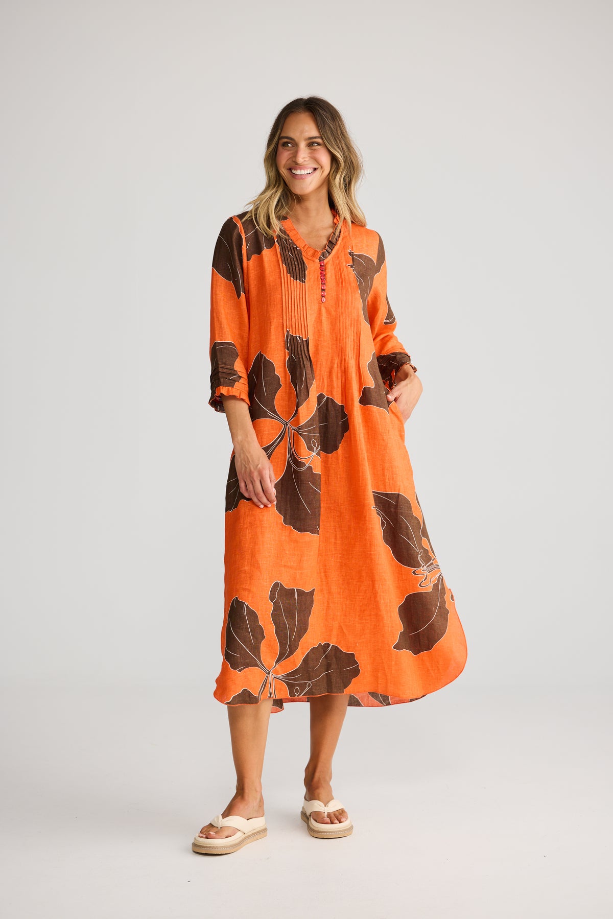 Holiday Marin Dress -  Hibiscus Breeze