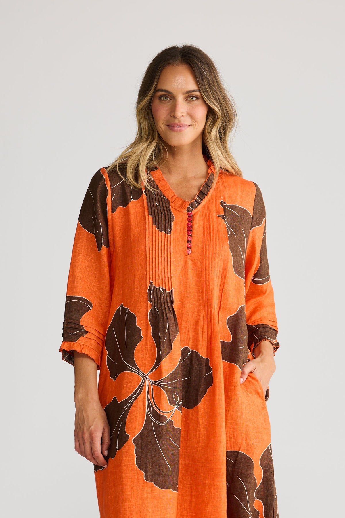 Holiday Marin Dress -  Hibiscus Breeze