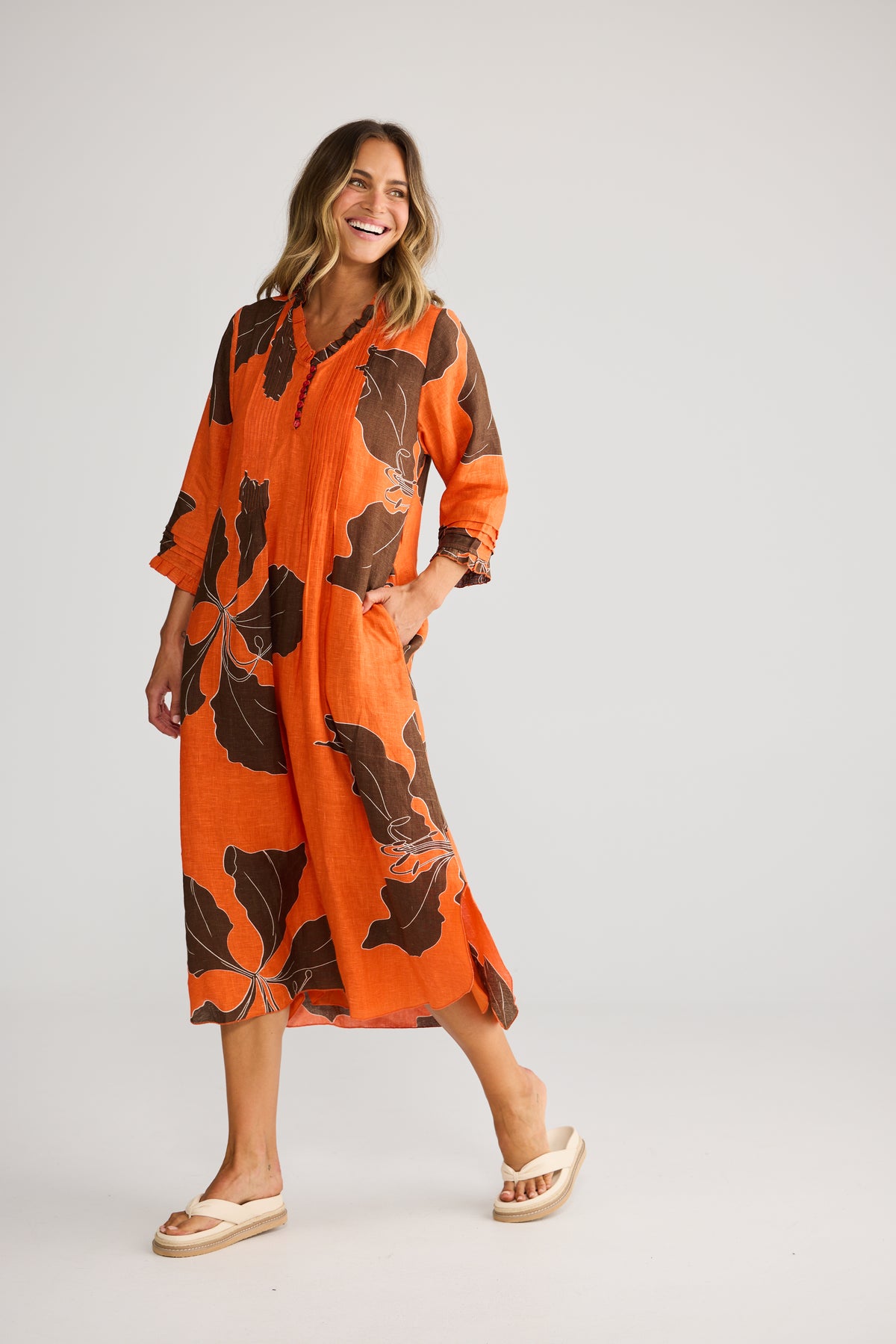 Holiday Marin Dress -  Hibiscus Breeze