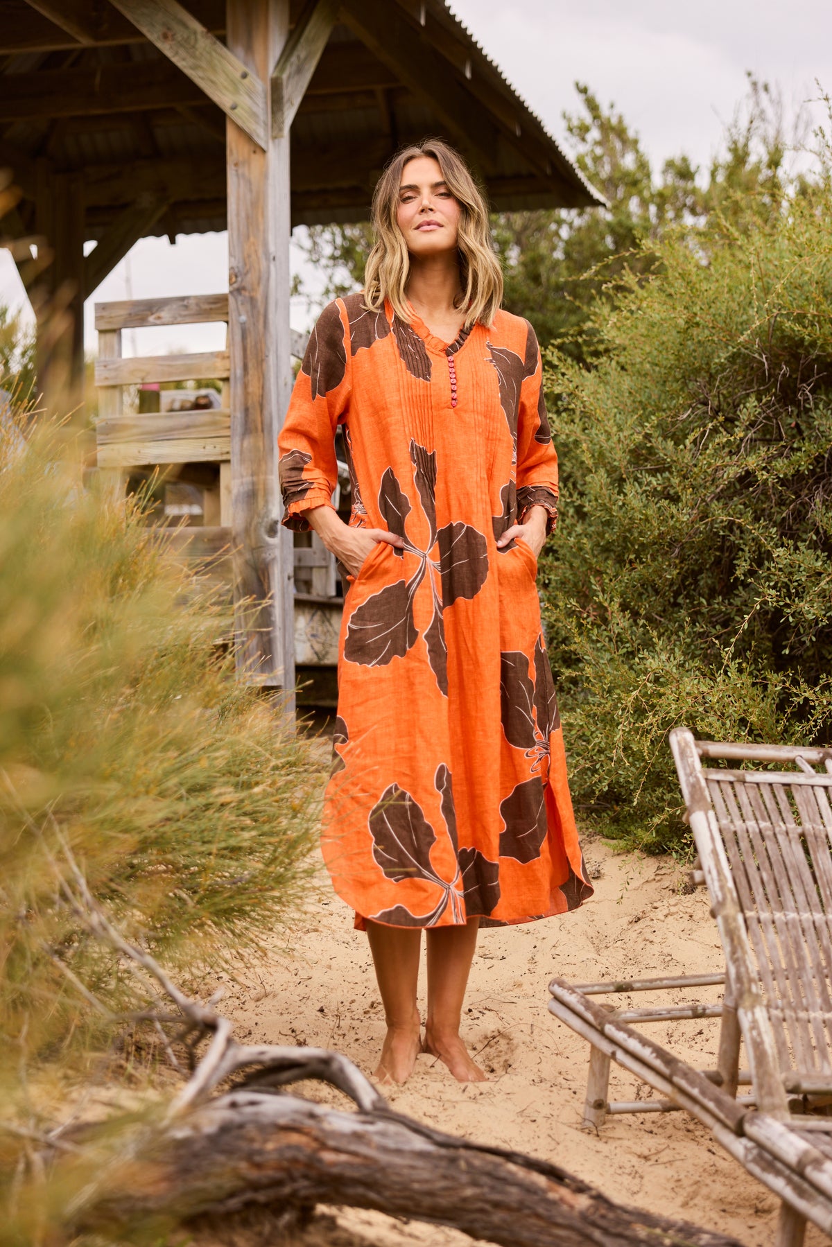 Holiday Marin Dress -  Hibiscus Breeze