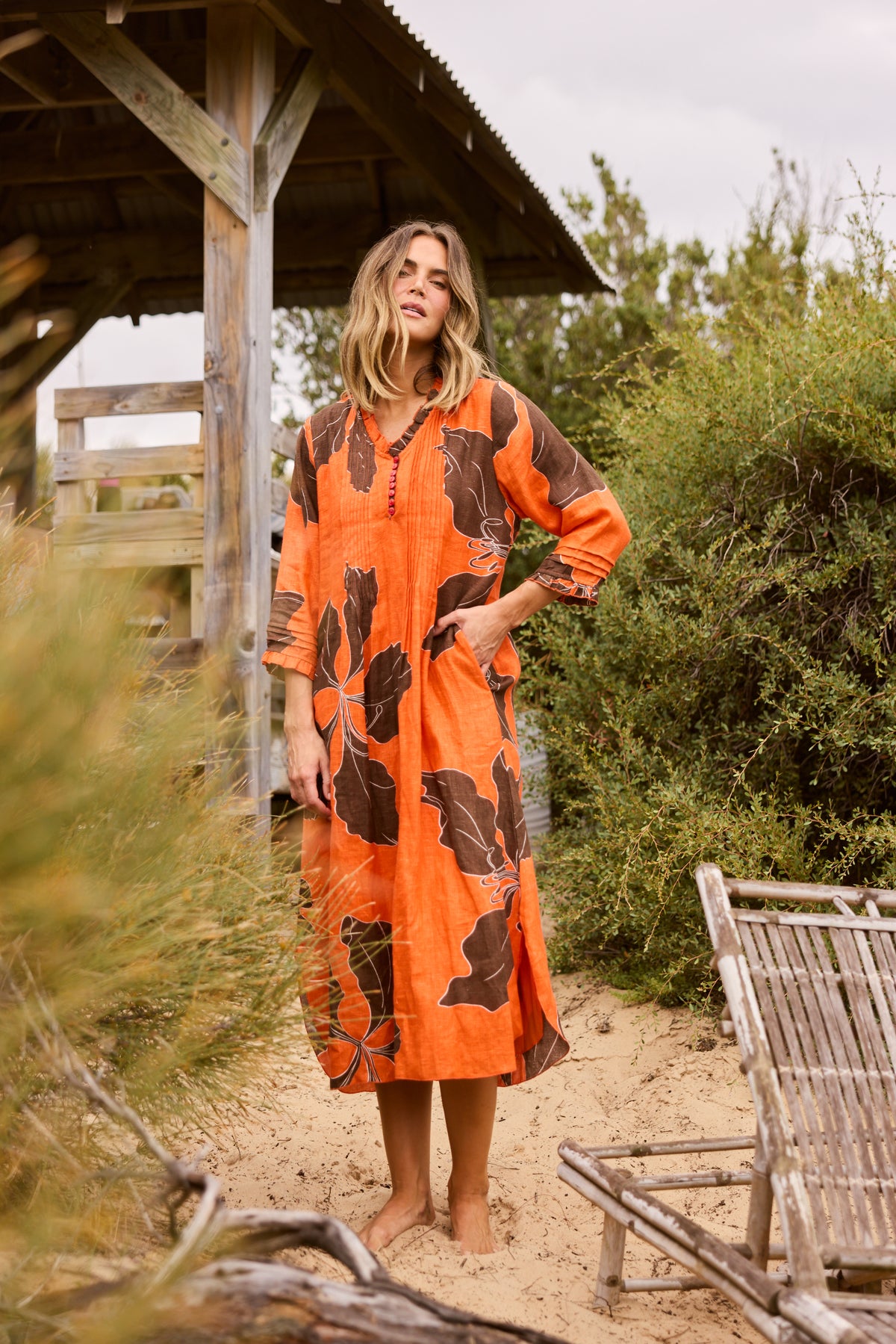 Holiday Marin Dress -  Hibiscus Breeze