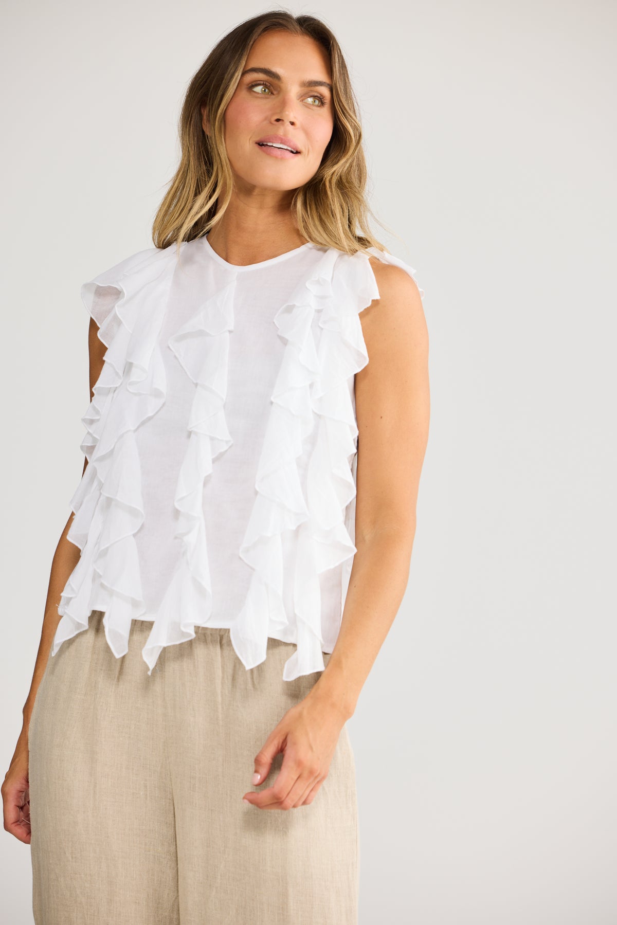 Holiday Cali Top - White