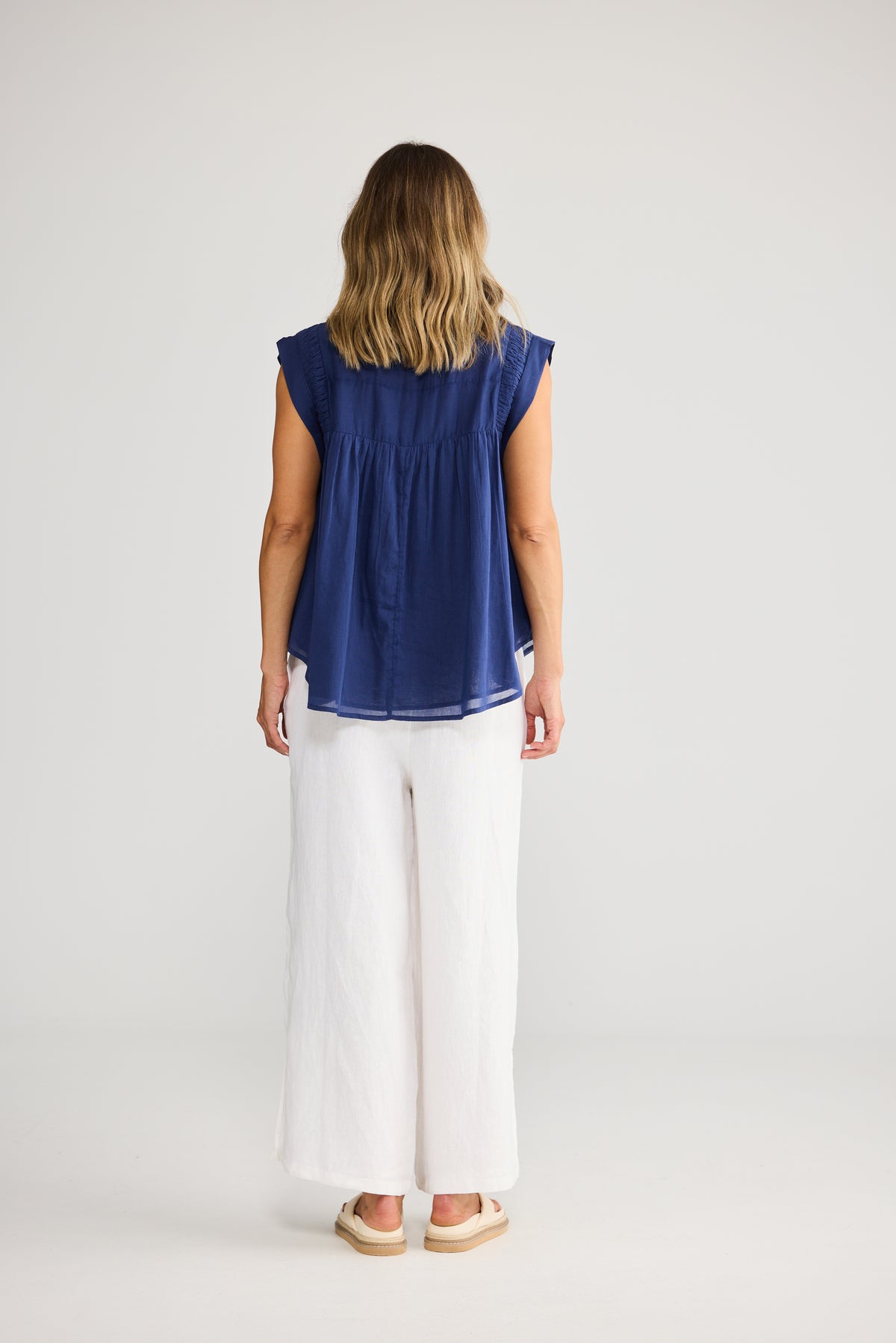 Holiday Clementine Top - Navy