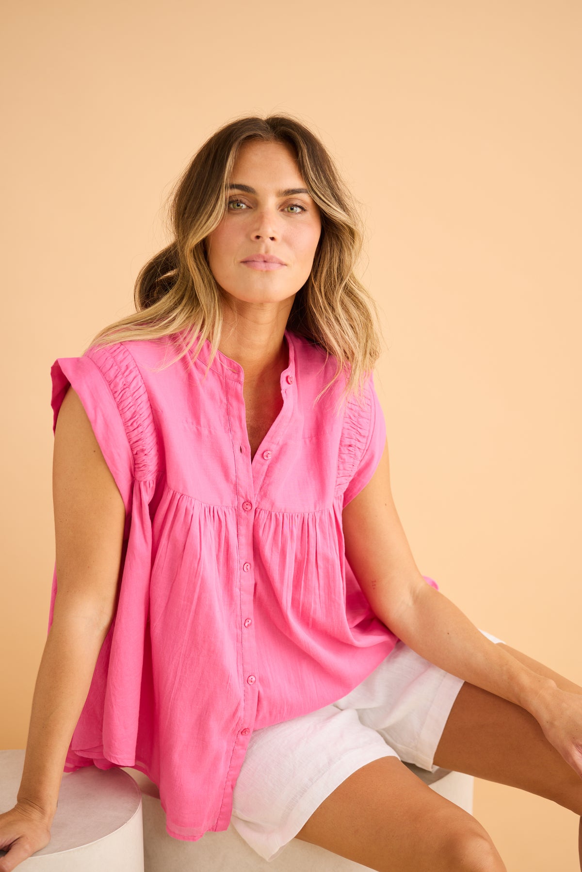 Holiday Clementine Top - Rose