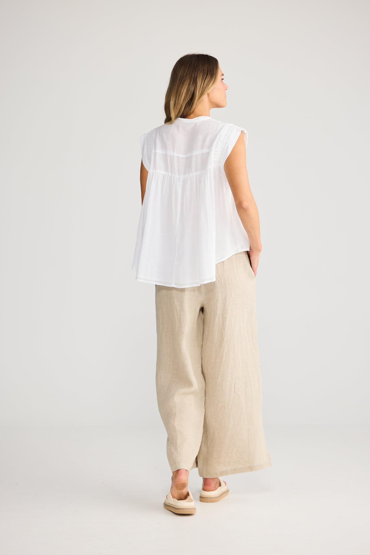 Holiday Clementine Top - White