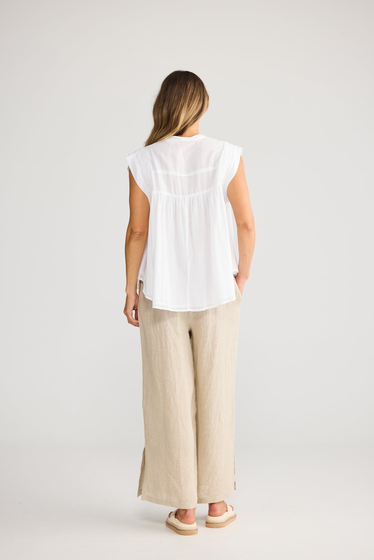 Holiday Clementine Top - White