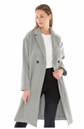 Jump Wool Blend Coat - Grey Marle