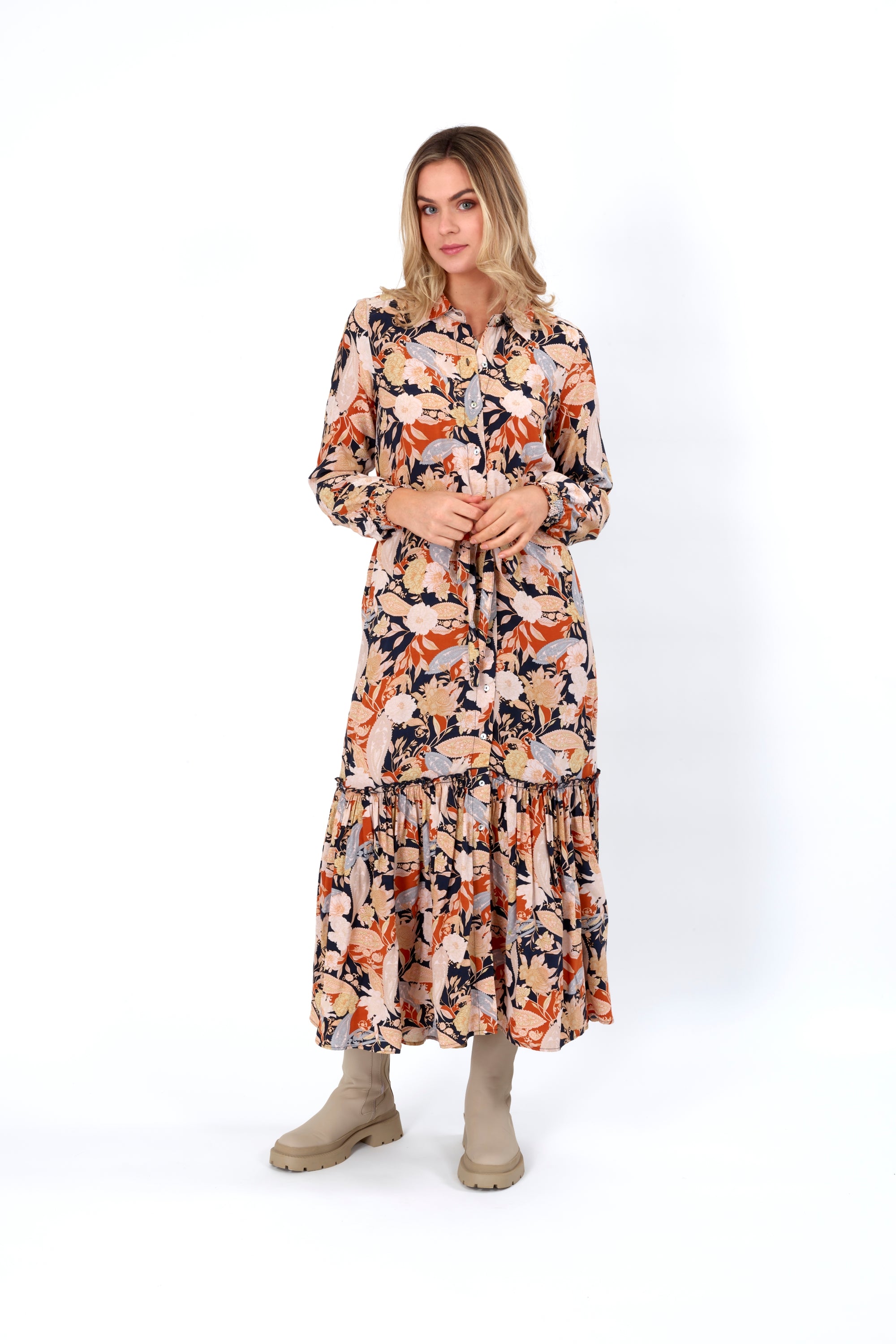 Knewe Assembly Dress - Spicy Bloom
