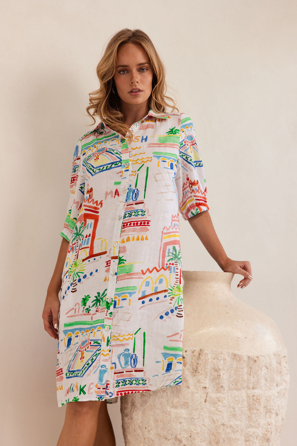 Kaleido Shirtmaker Dress - Marrakesh