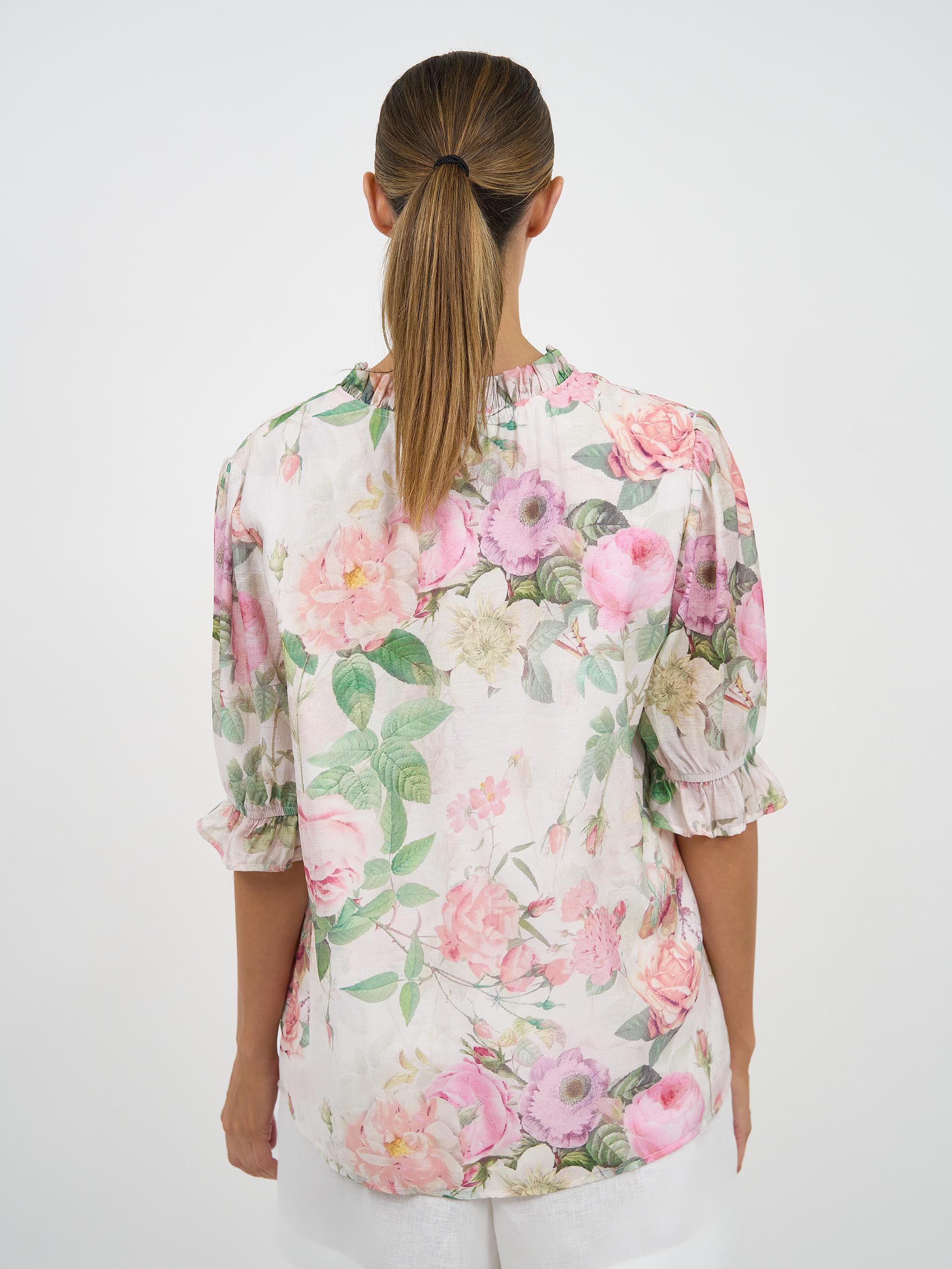 Liberty Rose Garden Bloom Print Blouse