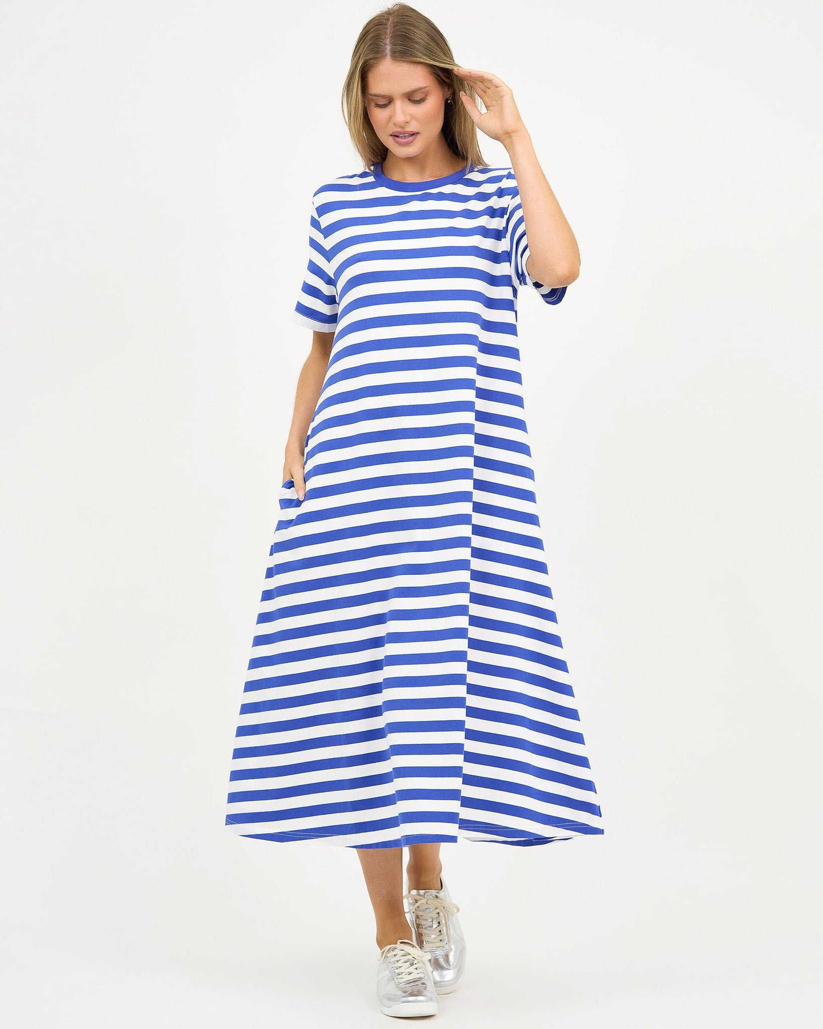Liberty Rose Seaside Stripe Relaxed Dress