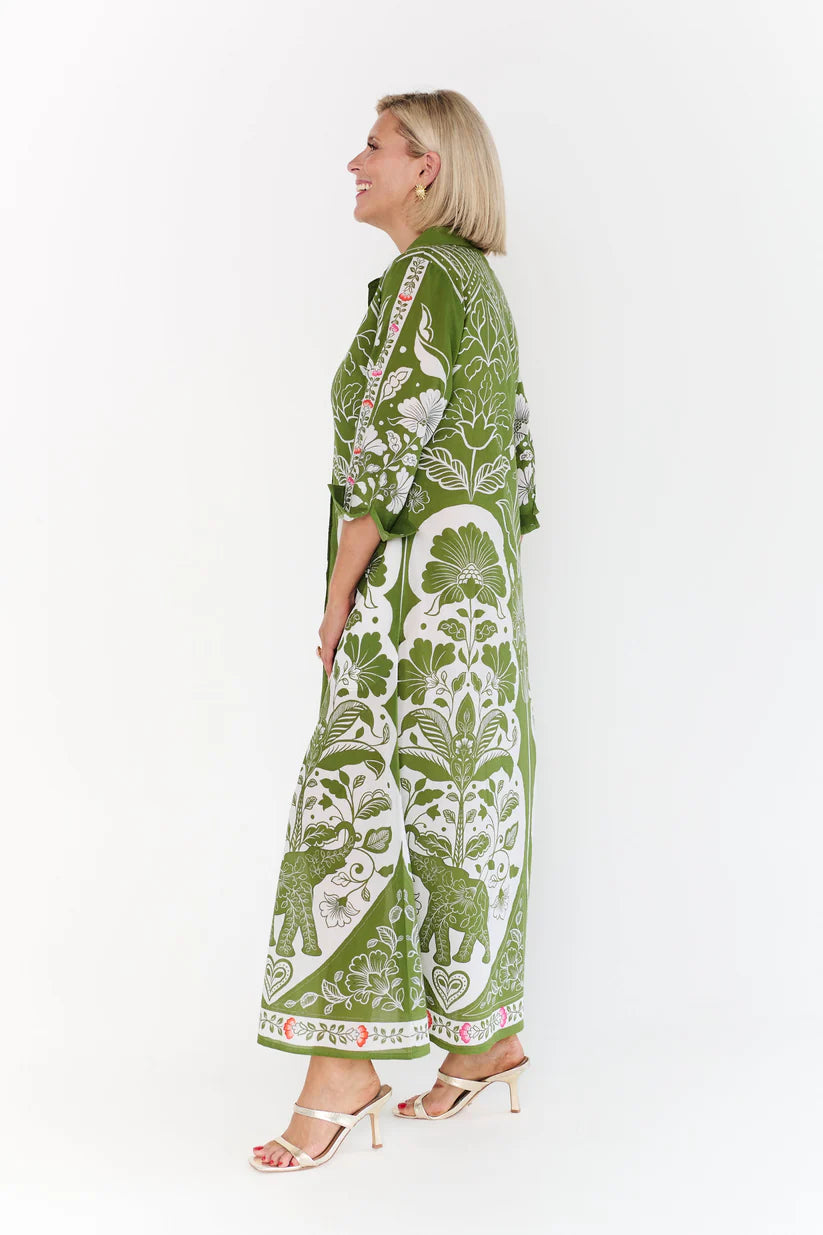 Alexander Santorini Lotus Dress - Olive
