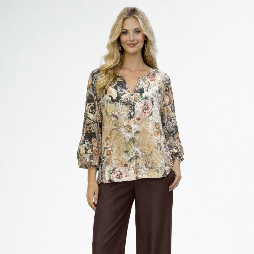 La Strada Cotton Printed Top