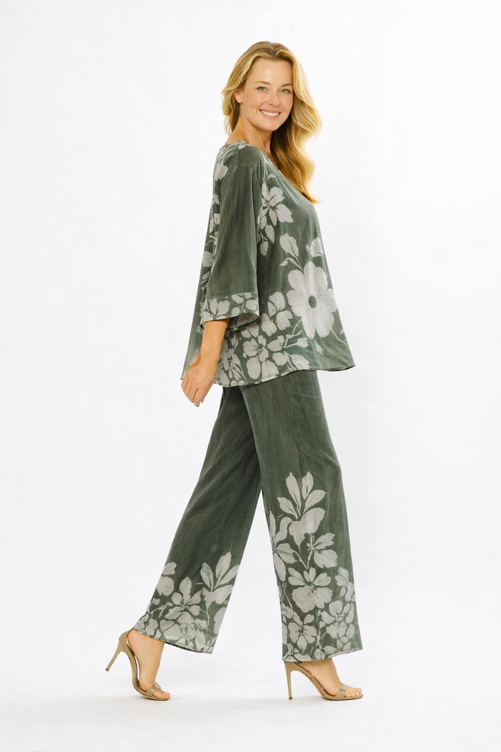 La Strada Pants - Khaki/Beige