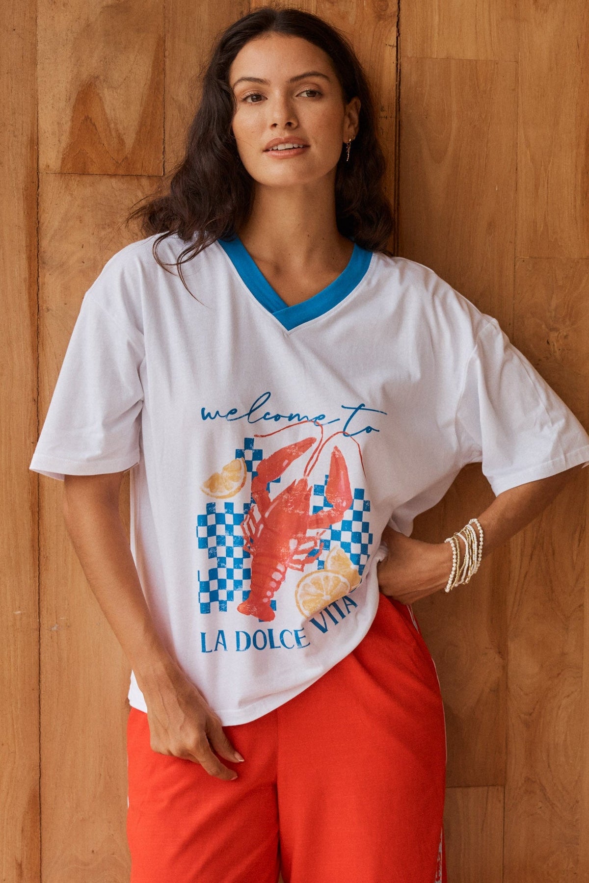 Betty Basics V-Neck Boxy Tee - La Dolce Vita