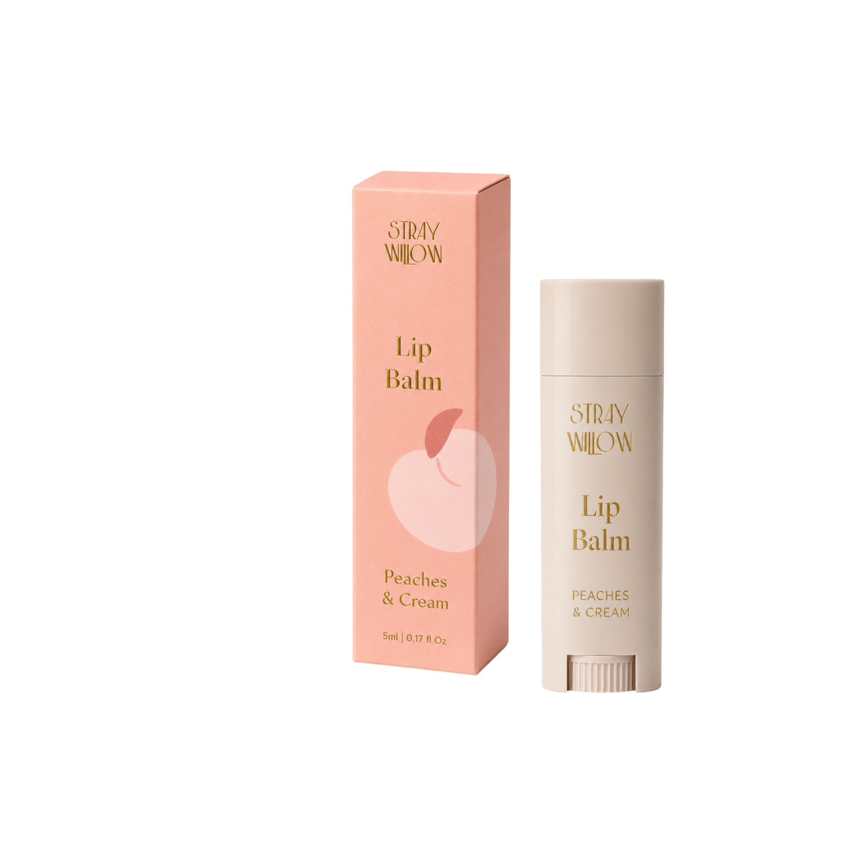 Stray Willow Lip Balm - Peaches and Cream