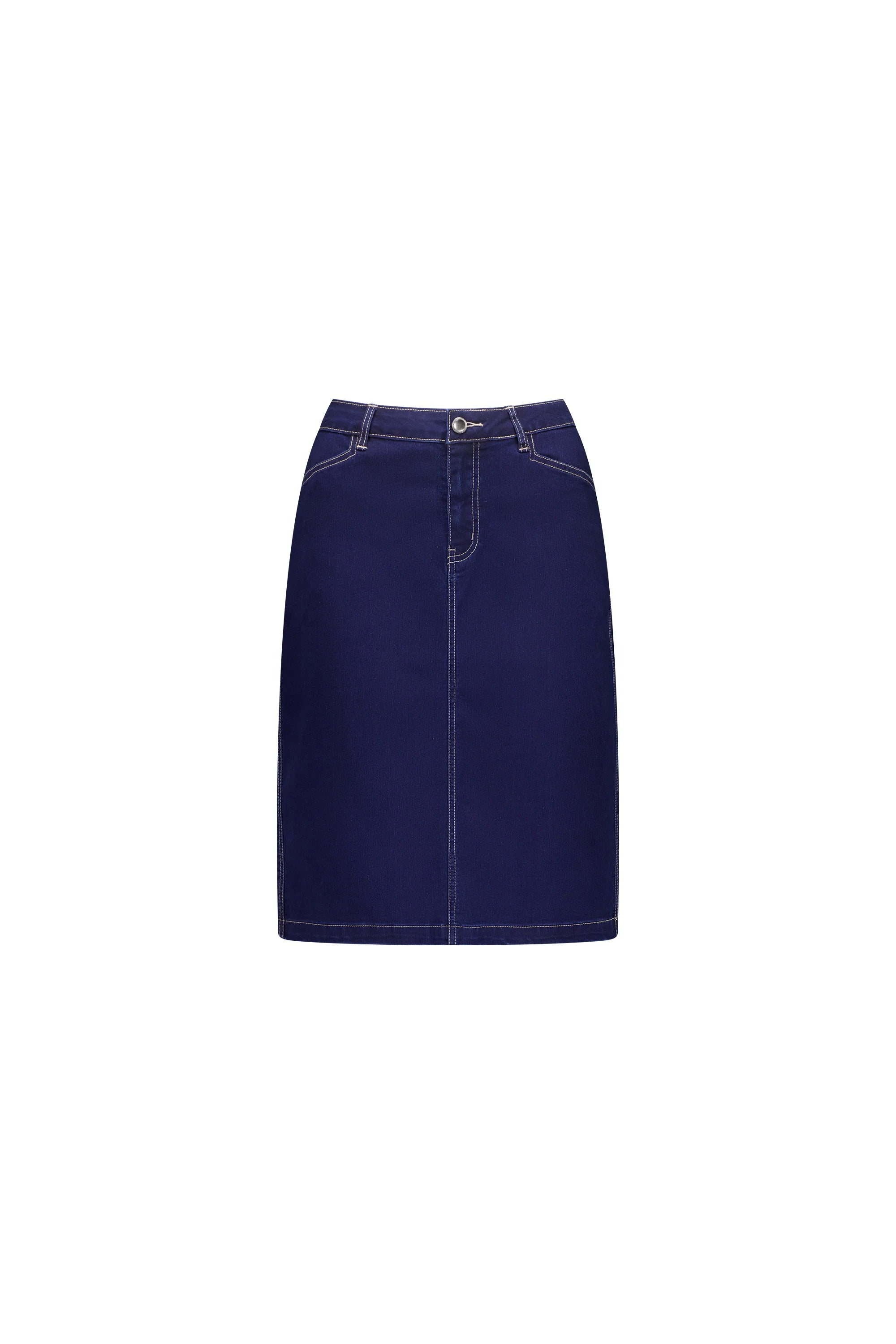 Macjays Georgia Stretch Denim Skirt - Indigo