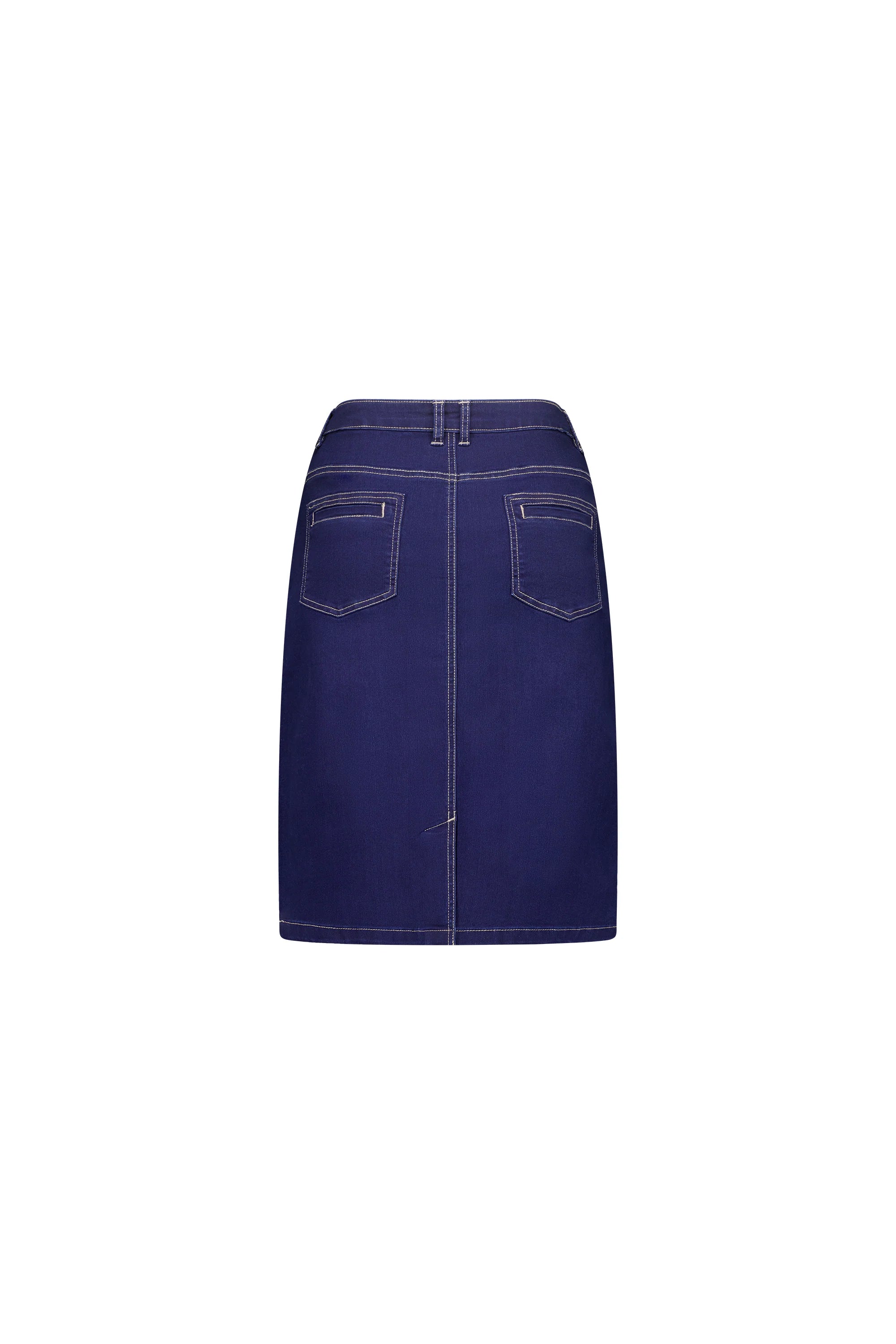 Macjays Georgia Stretch Denim Skirt - Indigo