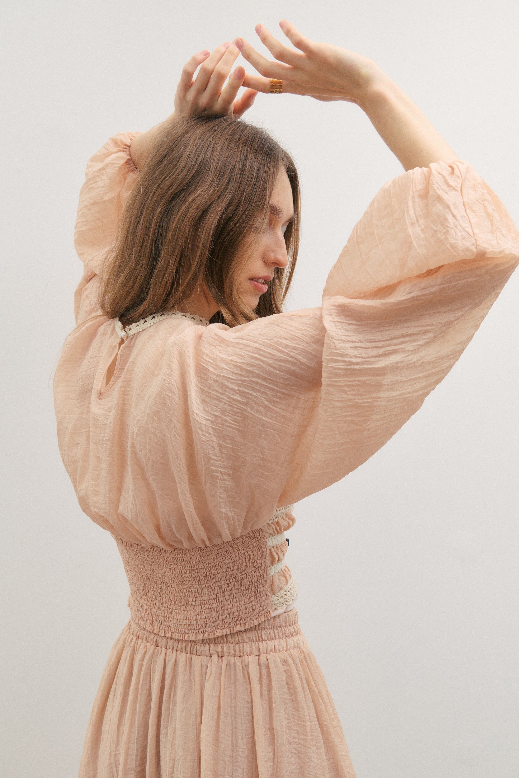Maevarii Poetic Dreams Top - Peach Pearl