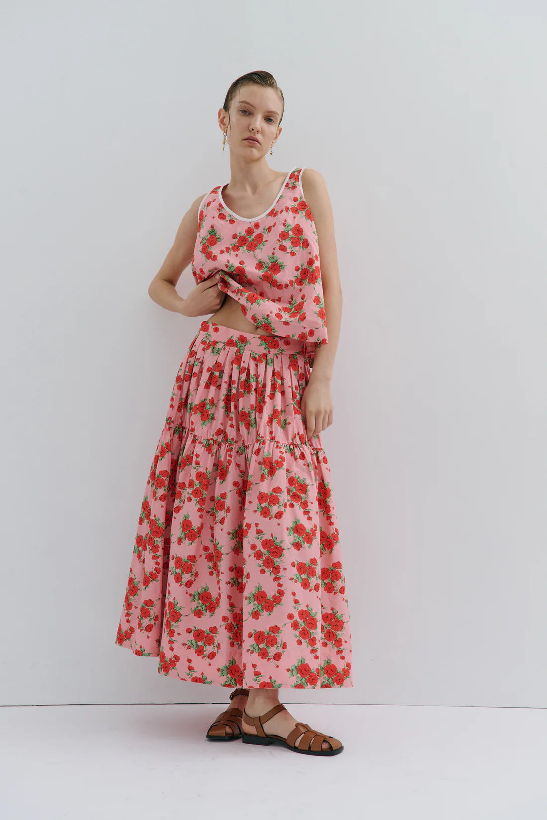 Maevarii Alice Midi Skirt - Queen of Roses