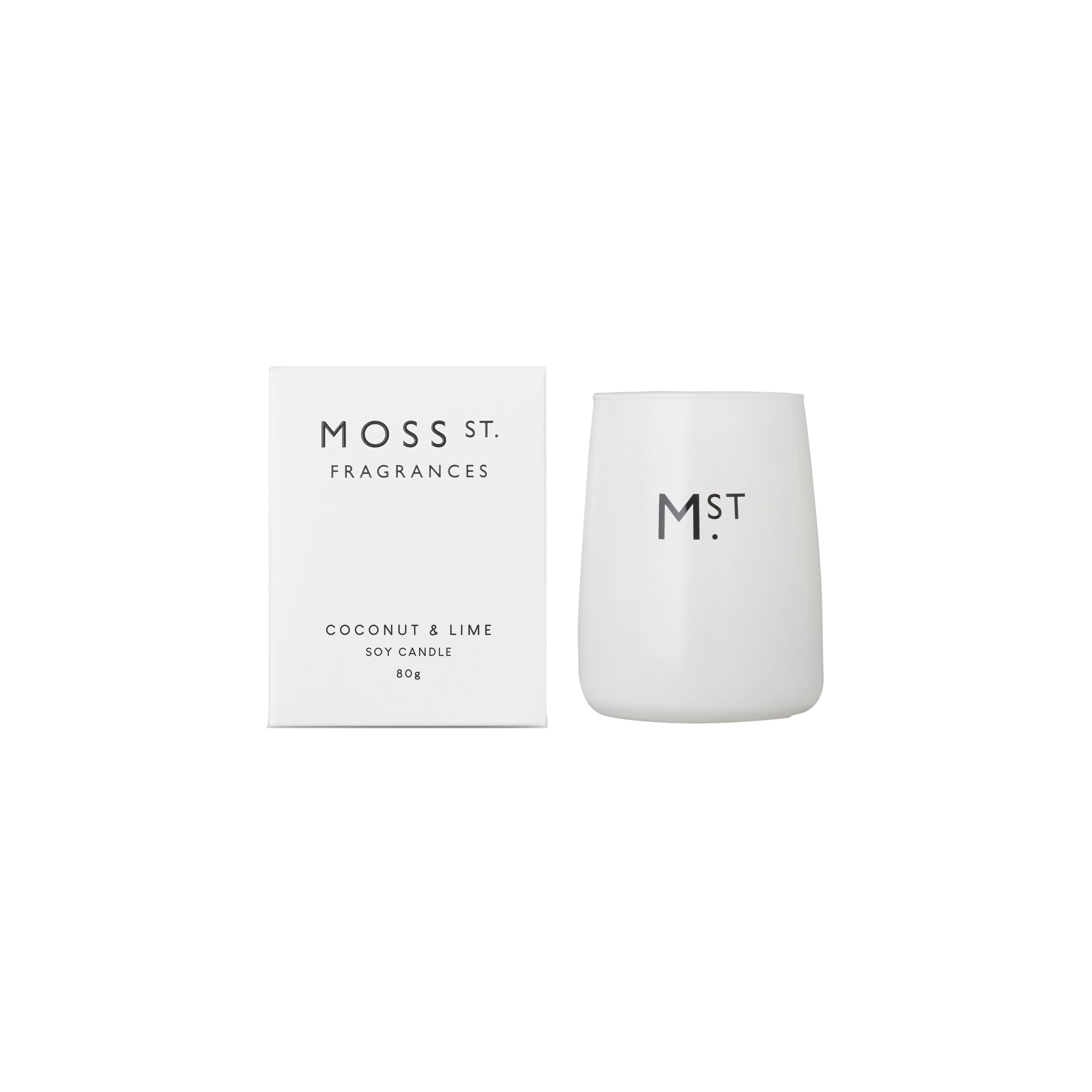 Moss St Coconut & Lime Soy Candle 80g